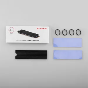AXAGON CLR-M2L3, hliníkový pasivní chladič pro M.2 2280 SSD, výška 3 mm - obrázek 6