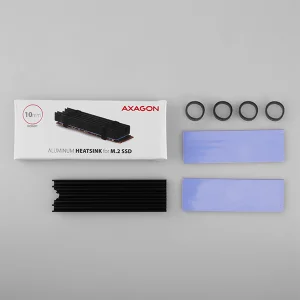 AXAGON CLR-M2L10, hliníkový pasivní chladič pro M.2 2280 SSD, výška 10 mm - obrázek 3