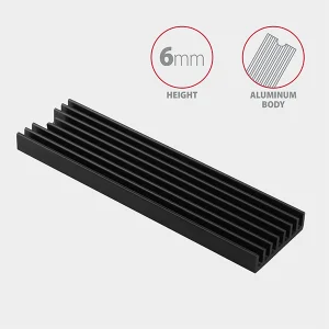 AXAGON CLR-M2L6, hliníkový pasivní chladič pro M.2 2280 SSD, výška 6 mm - obrázek 3