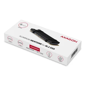AXAGON CLR-M2L6, hliníkový pasivní chladič pro M.2 2280 SSD, výška 6 mm - obrázek 5
