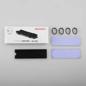 AXAGON CLR-M2L6, hliníkový pasivní chladič pro M.2 2280 SSD, výška 6 mm - obrázek 7