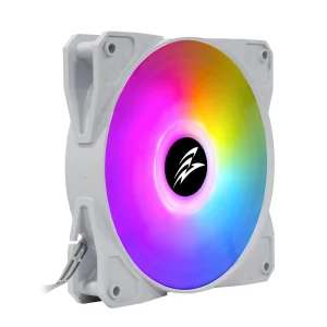 EVOLVEO 12FSW, ventilátor, 120mm, 4pin molex, ARGB, slave, bílý - obrázek 3