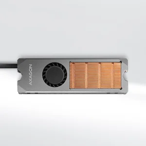 AXAGON CLR-M2FAN, měděný chladič s ventilátorem pro jedno i oboustranný M.2 SSD disk, výška 13 mm - obrázek 5