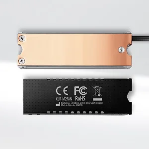 AXAGON CLR-M2FAN, měděný chladič s ventilátorem pro jedno i oboustranný M.2 SSD disk, výška 13 mm - obrázek 6