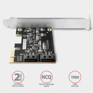 AXAGON PCES-SJ2, PCIe řadič - 2x interní SATA 6G port, JMB582, SP & LP - obrázek 4