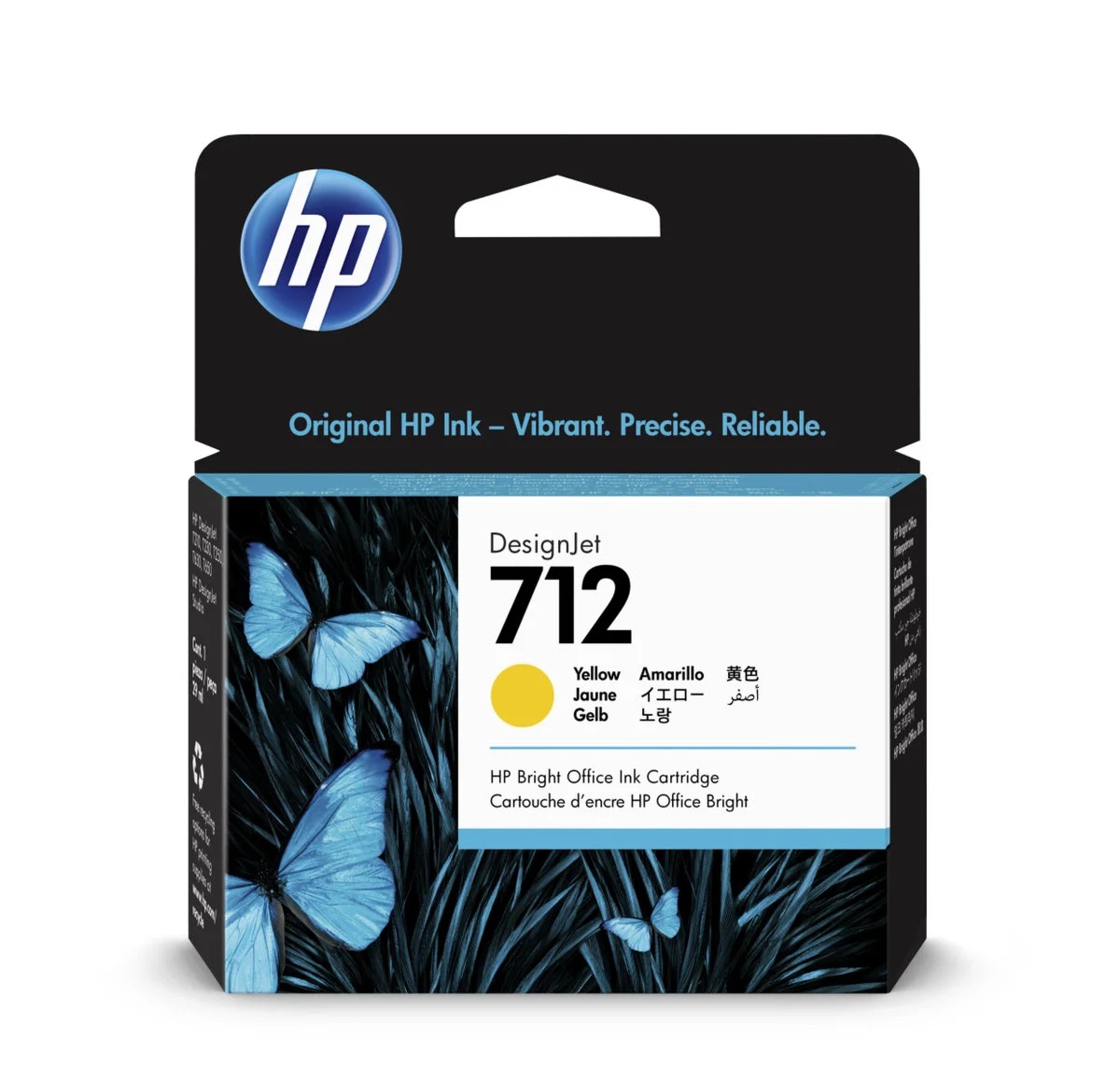 Inkoustová náplň HP 712 žlutá 29 ml 3ED69A