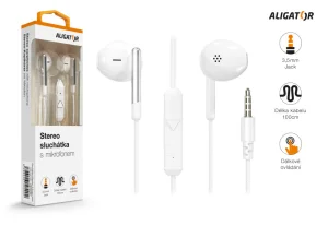 ALIGATOR AE008/Stereo/Jack/Drát/Bílá - obrázek 3