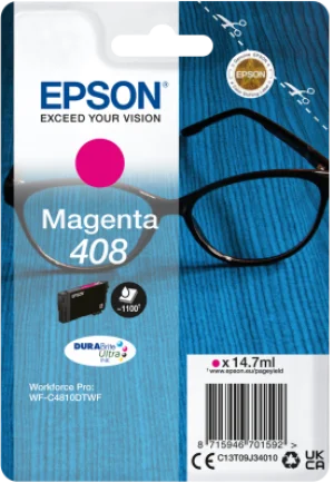 EPSON Singlepack Magenta 408 DURABrite Ultra Ink