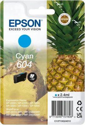 Inkoustová náplň EPSON 604 azurová