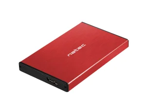 Externí box pro HDD 2,5" USB 3.0 Natec Rhino Go, červený, hliníkové tělo - obrázek 3
