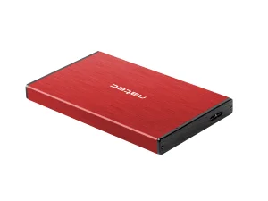 Externí box pro HDD 2,5" USB 3.0 Natec Rhino Go, červený, hliníkové tělo - obrázek 4