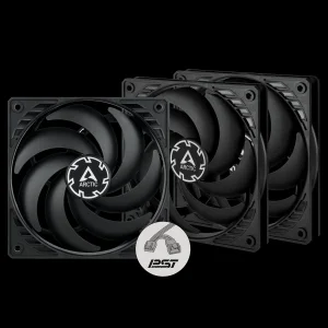 ARCTIC P12 Slim PWM PST – 120mm Pressure optimized case fan | Slim profile | PWM controlled speed wi