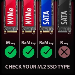 AXAGON EEM2-GAM, USB-C 10Gbps - NVMe & SATA SSD GAME M.2 box, bezšroubkový - obrázek 12