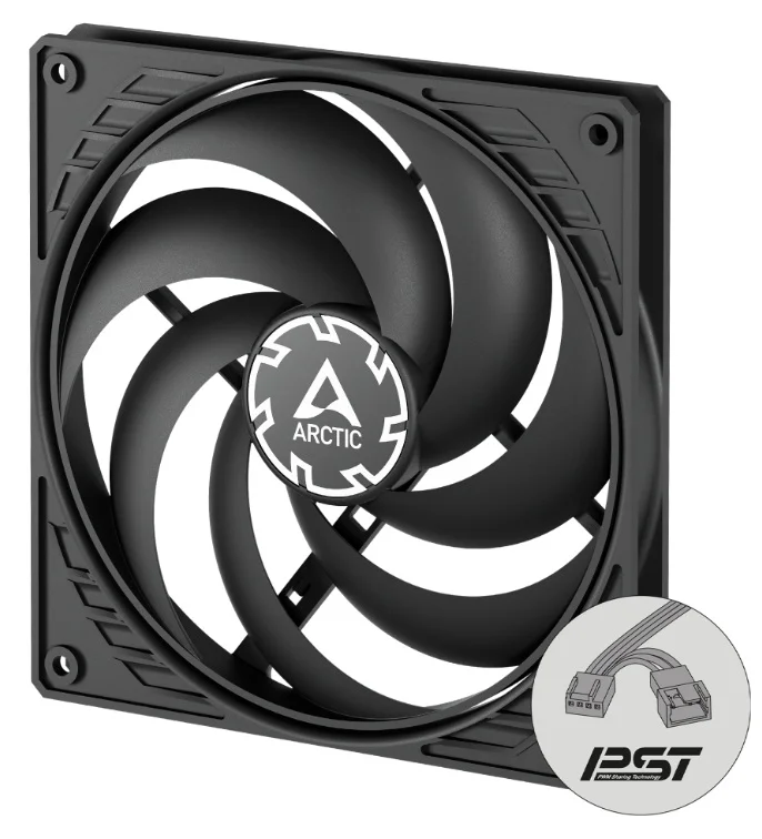 ARCTIC P14 Slim PWM PST – 140mm Pressure optimized case fan | Slim Profile | PWM controlled speed wi