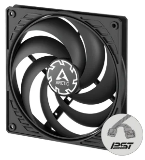 ARCTIC P14 Slim PWM PST – 140mm Pressure optimized case fan | Slim Profile | PWM controlled speed wi