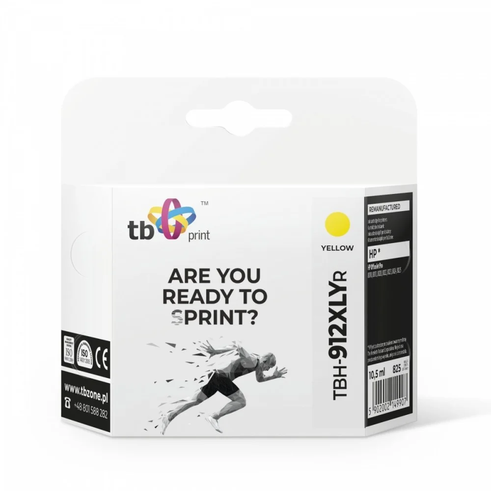 Inkoustová náplň HP 912XL žlutá 10,5 ml OfficeJet Pro 8025 TB