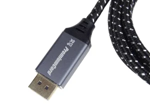 PremiumCord DisplayPort 1.4 přípojný kabel, kovové a zlacené konektory, 1m - obrázek 3