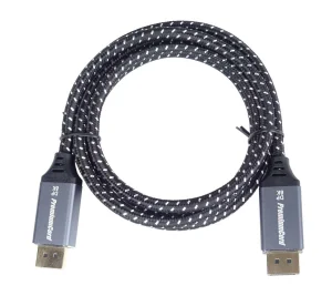 PremiumCord DisplayPort 1.4 přípojný kabel, kovové a zlacené konektory, 1,5m - obrázek 2