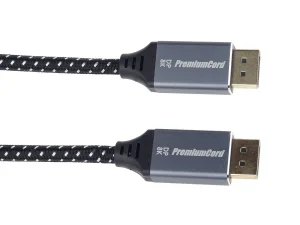 PremiumCord DisplayPort 1.4 přípojný kabel, kovové a zlacené konektory, 1,5m - obrázek 6