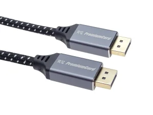PremiumCord DisplayPort 1.4 přípojný kabel, kovové a zlacené konektory, 2m - obrázek 2