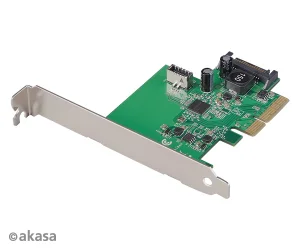 AKASA PCIe karta USB 3.2 Gen 2 interní konektor - obrázek 3