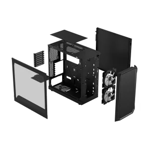 Fractal Design Focus 2 RGB Black TG Clear Tint/Midi Tower/Transpar./Černá - obrázek 10
