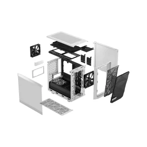 Fractal Design Meshify 2 Nano White TG Clear Tint/Mini ITX/Transpar./Bílá - obrázek 3