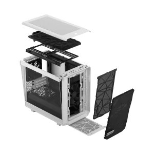 Fractal Design Meshify 2 Nano White TG Clear Tint/Mini ITX/Transpar./Bílá - obrázek 9