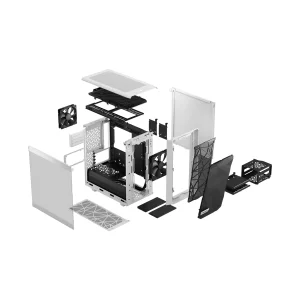 Fractal Design Meshify 2 Mini White TG Clear Tint/Micro ATX/Transpar./Bílá - obrázek 16