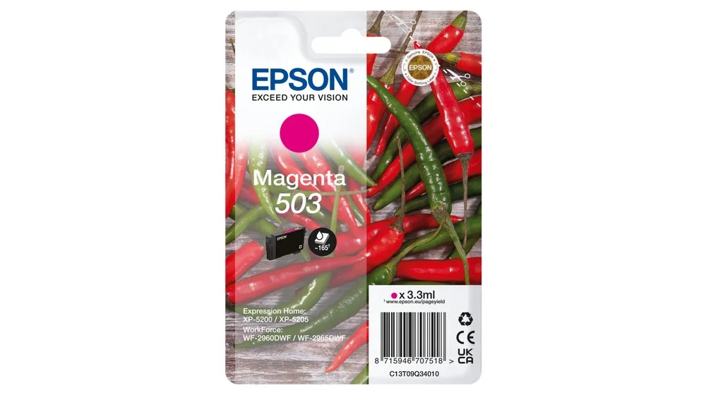 Inkoustová náplň Epson 503 T09Q3 purpurová 3,3 ml