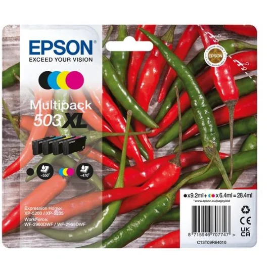 Inkoustová náplň Epson 503XL T09R6 sada 4 barvy