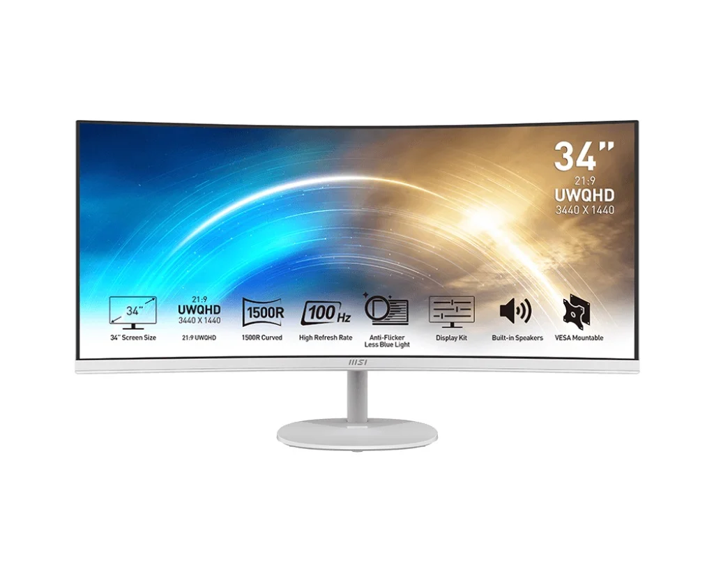MSI PRO MP341CQW 34" VA WQHD 100Hz Monitor bílý