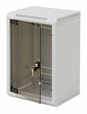 10" rack jednodílný 9U/260 TRITON šedý plech.dveře