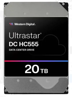 WD Ultrastar DC HC555/20TB/HDD/3.5"/SATA/M.2 SATA/7200 RPM/Stříbrná/5R - obrázek 2