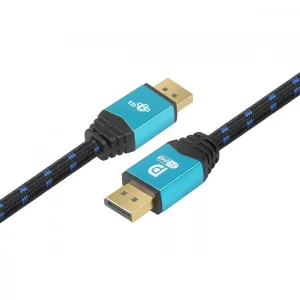 TB oplétaný kabel DisplayPort 2.1, 2m - obrázek 2