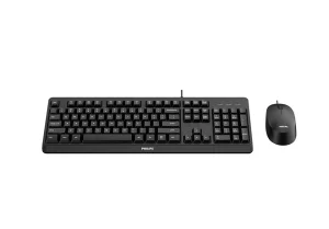 Philips klávesnice SPT6207BL - drátová, US - obrázek 4