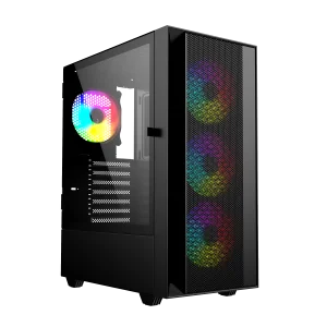 Gembird Fornax 4000 ARGB/Midi Tower/Transpar./Černá - obrázek 6