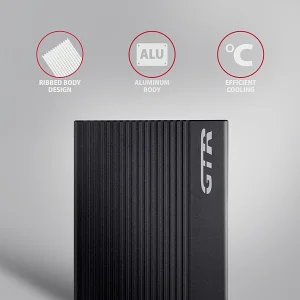 AXAGON EE25-GTR, USB-C 10Gbps - SATA 6G 2.5" RIBBED box, černý - obrázek 7