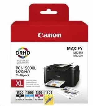Inkoustová náplň Canon PGI-1500XL multipack černá/azurová/purpurová/žlutá