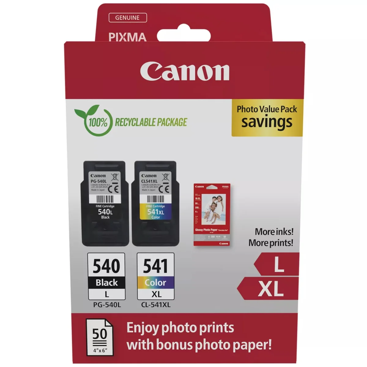 Inkoustová náplň Canon PG540L/CL541XL