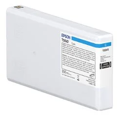 Inkoustová náplň Epson T55W2 azurová 200 ml