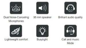 Yealink UH37 Dual náhlavní souprava na obě uši USB konektorem - obrázek 2