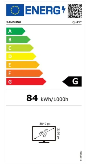 43" LED Samsung QH43C - UHD, 700cd,MI,24/7 - obrázek 7