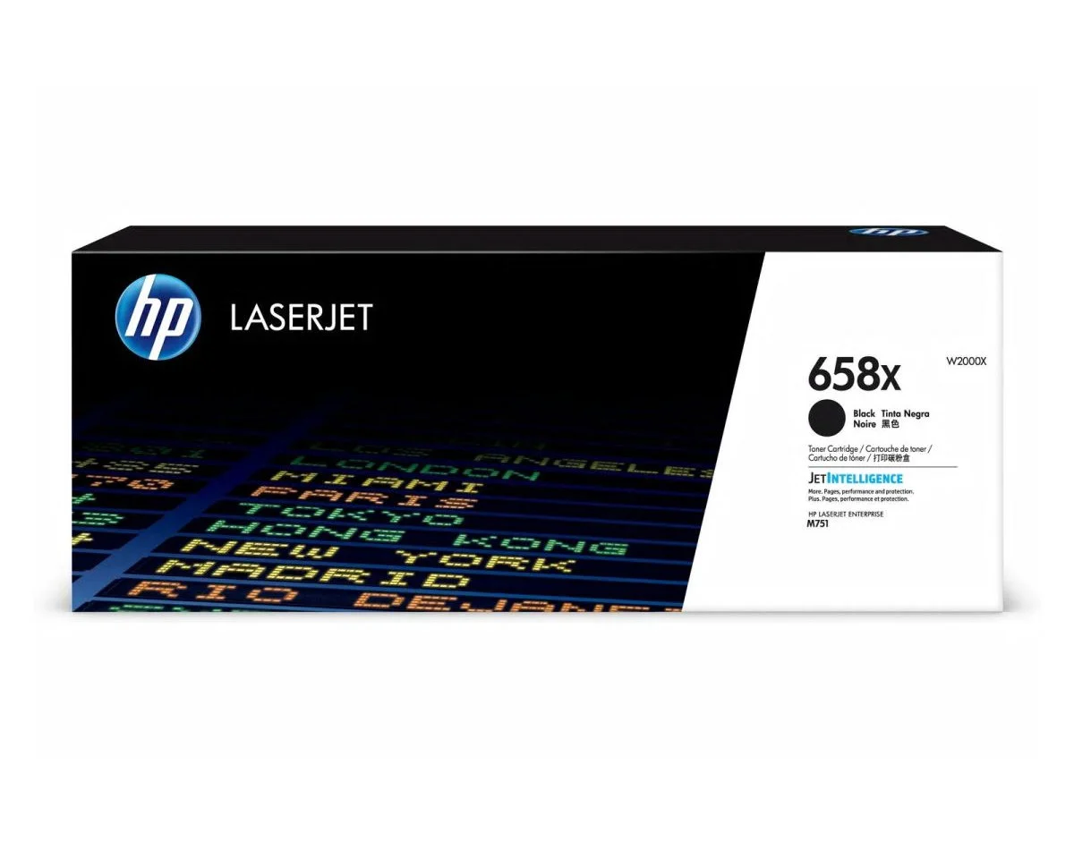 Toner HP 658X černý 33000 stran originální