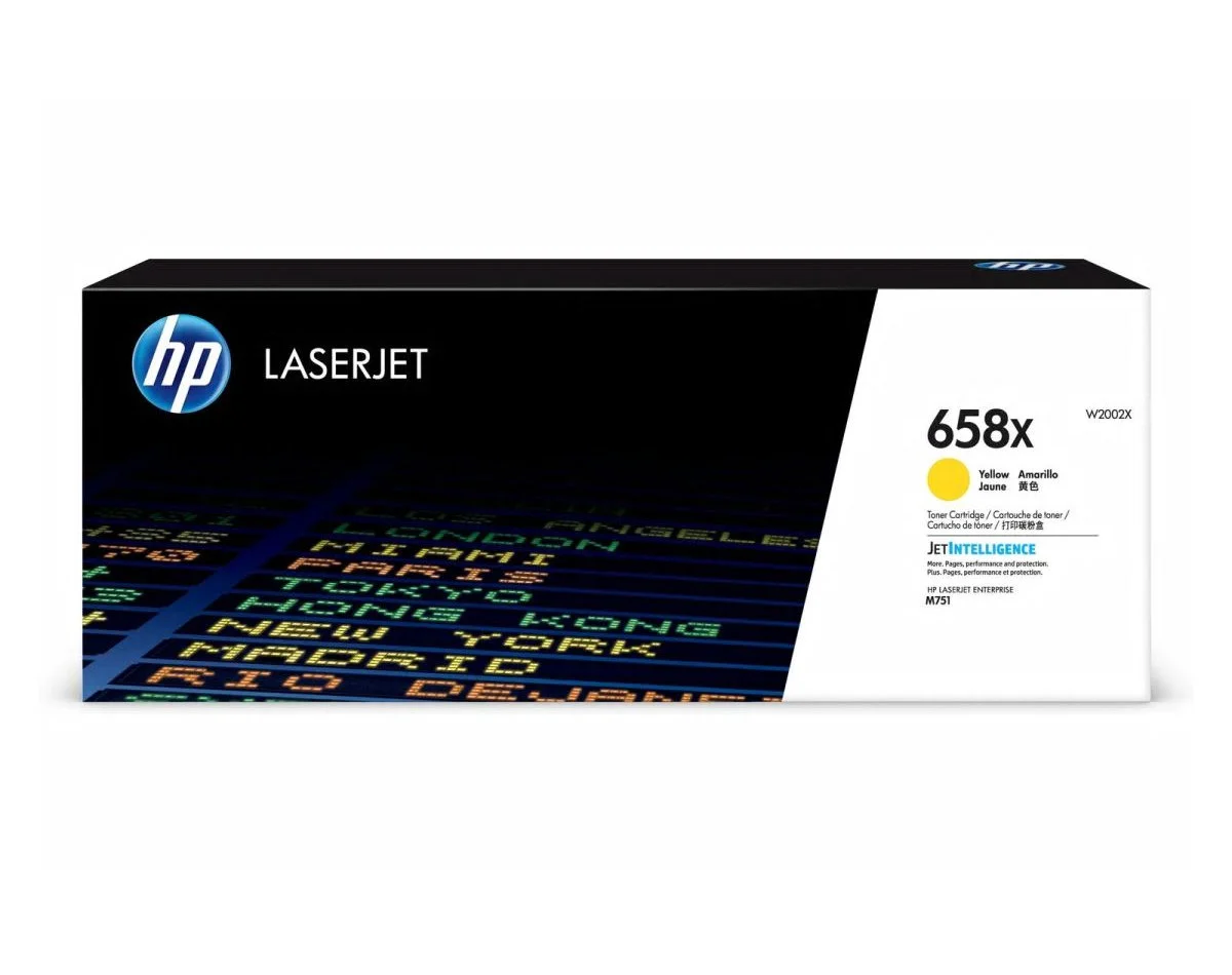 Toner HP 658X žlutý 28000 stran originální