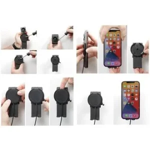 Brodit držák Magsafe pro iPhone 14/13/12/Mini/Pro/Plus/Max, s podpěrou, s nabíjením z CL/USB-C - obrázek 3