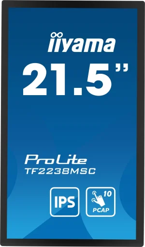 22" iiyama TF2238MSC-B1: PCAP,IPS,FHD,HDMI,DP - obrázek 2