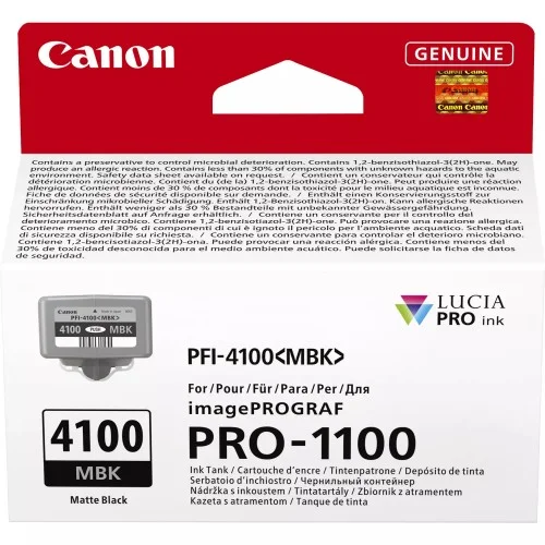 Inkoustová náplň Canon PFI-4100 matně černá 80 ml