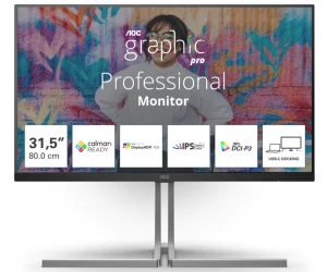 AOC U32U3CV 32" 4K UHD IPS Monitor 60Hz 4ms - obrázek 1