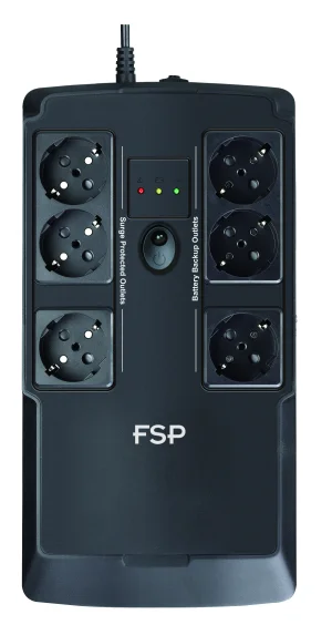 FSP UPS NanoFit 600, 600 VA / 360 W, 2xUSB power, LED, offline - obrázek 4